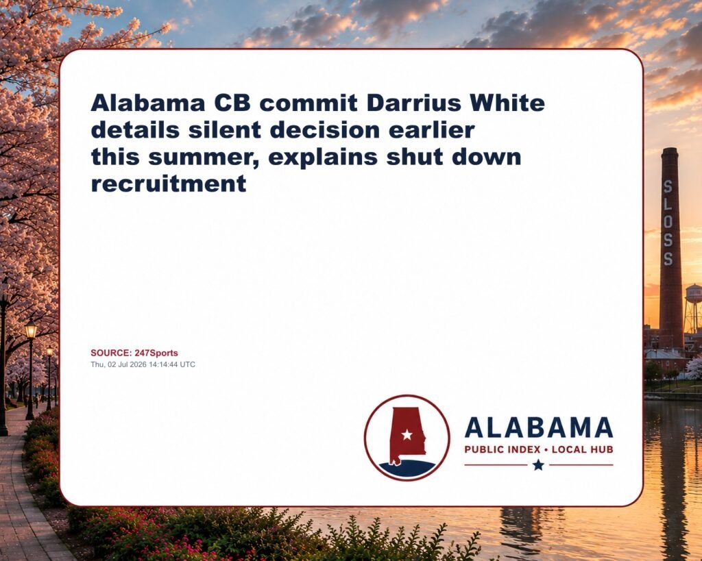 Alabama CB commit Darrius White details silent decision earlier this summer, explains shut down recruitment