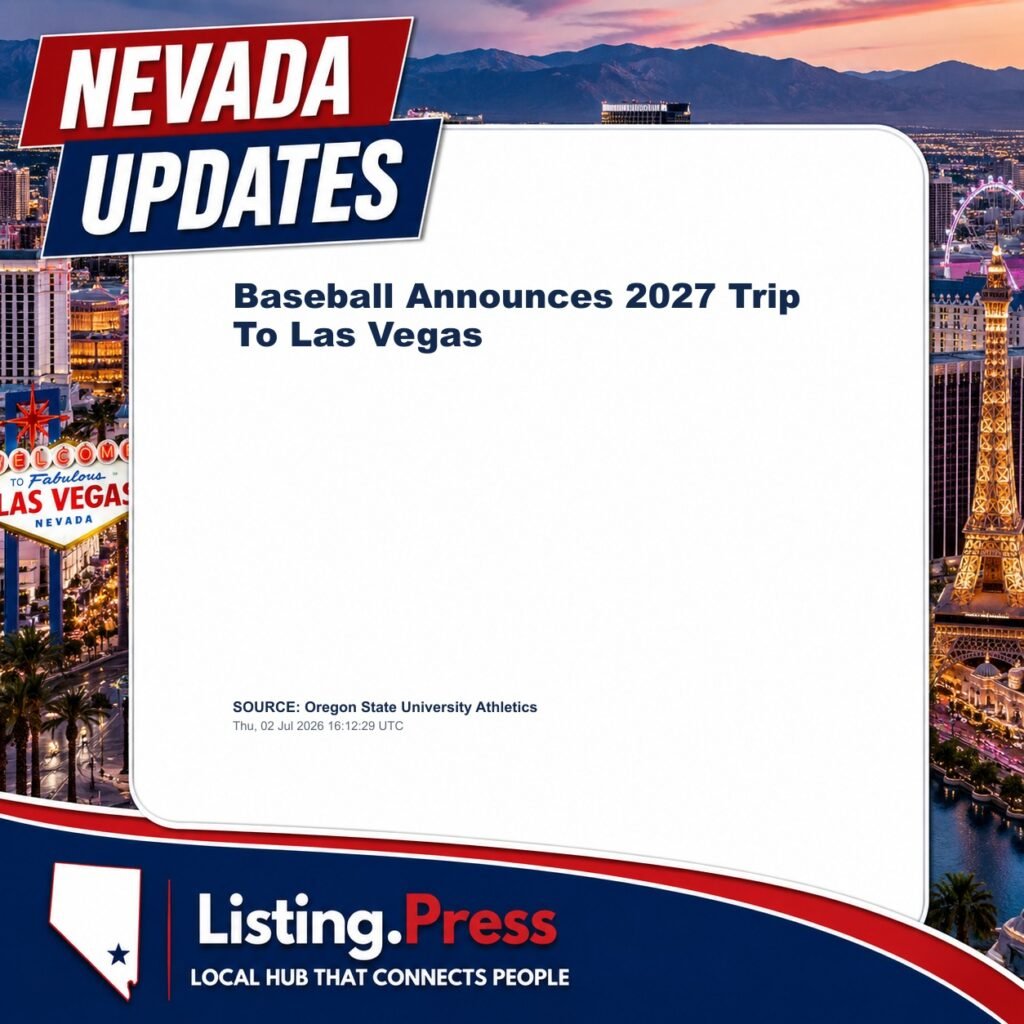 Baseball Announces 2027 Trip To Las Vegas