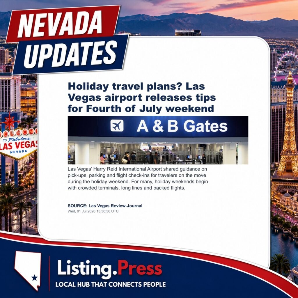 Holiday travel plans? Las Vegas airport releases tips for Fourth of July weekend