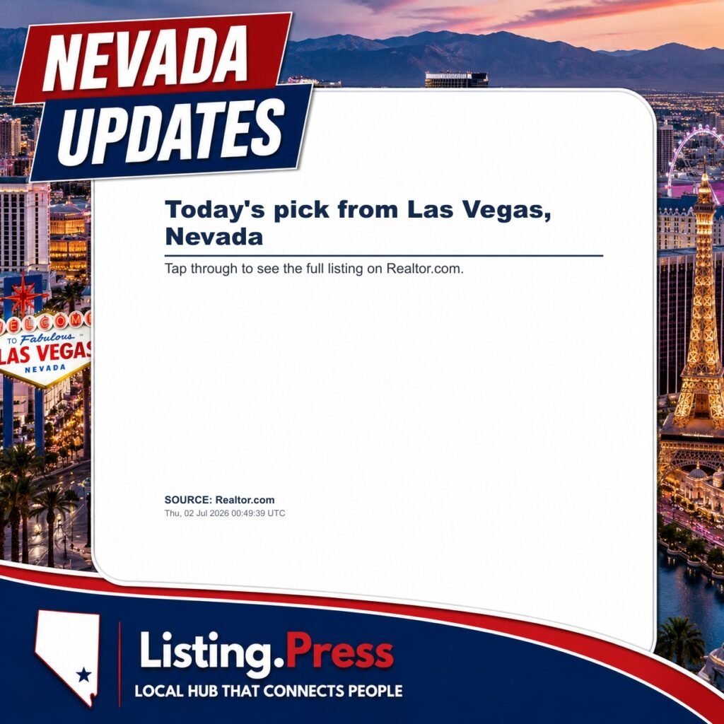 Today’s pick from Las Vegas, Nevada