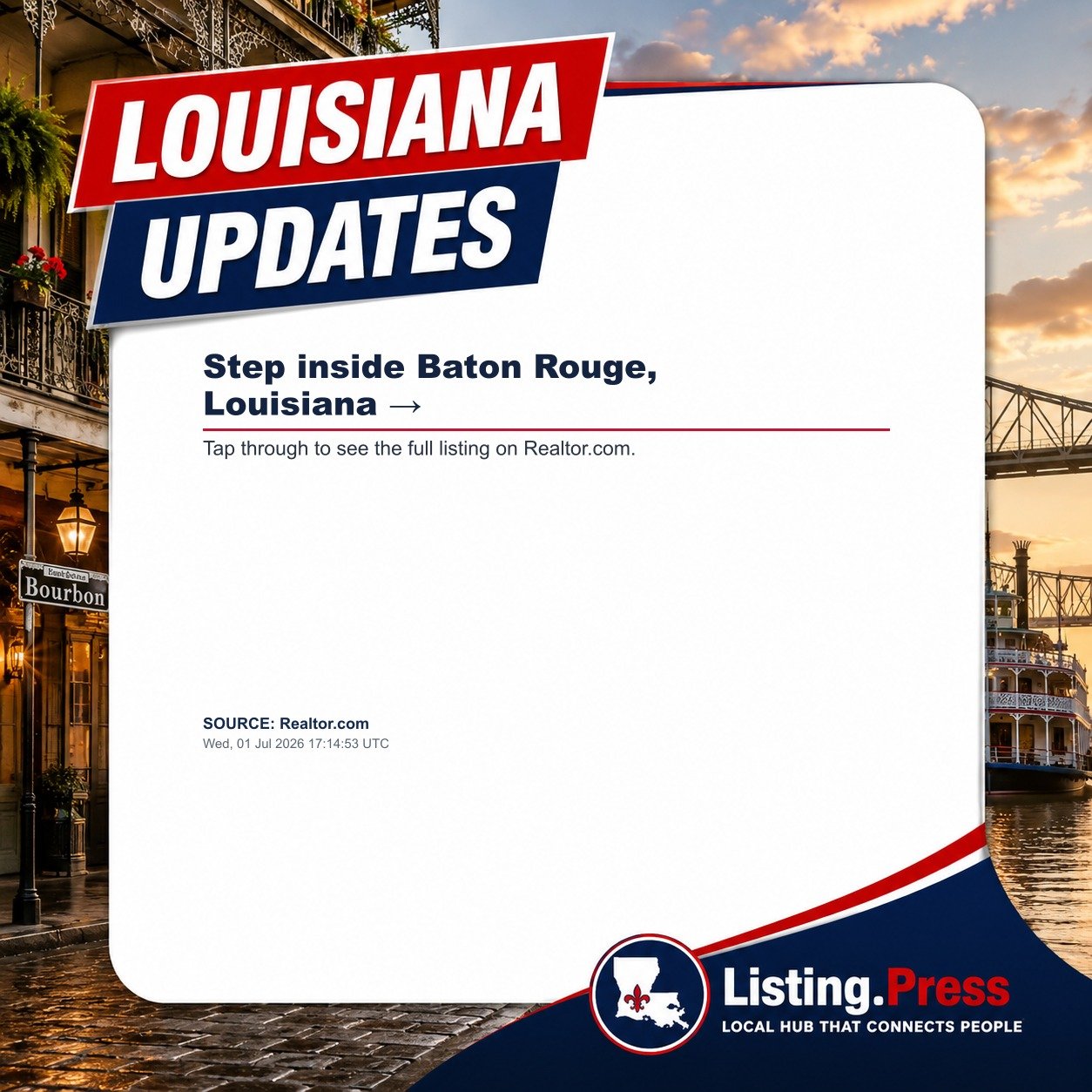 Step inside Baton Rouge, Louisiana →