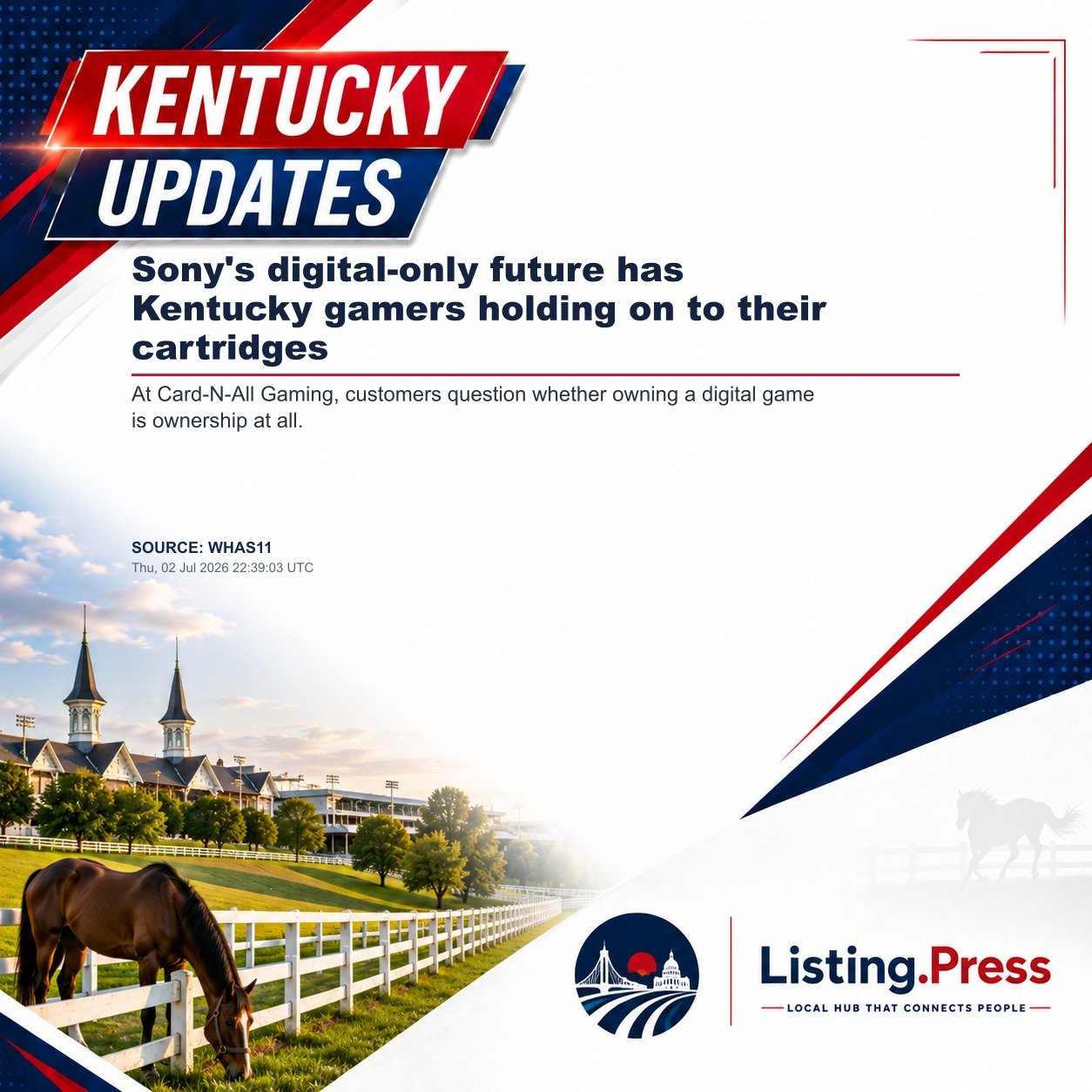 Sony's digital-only future has Kentucky gamers holding on to their cartridges