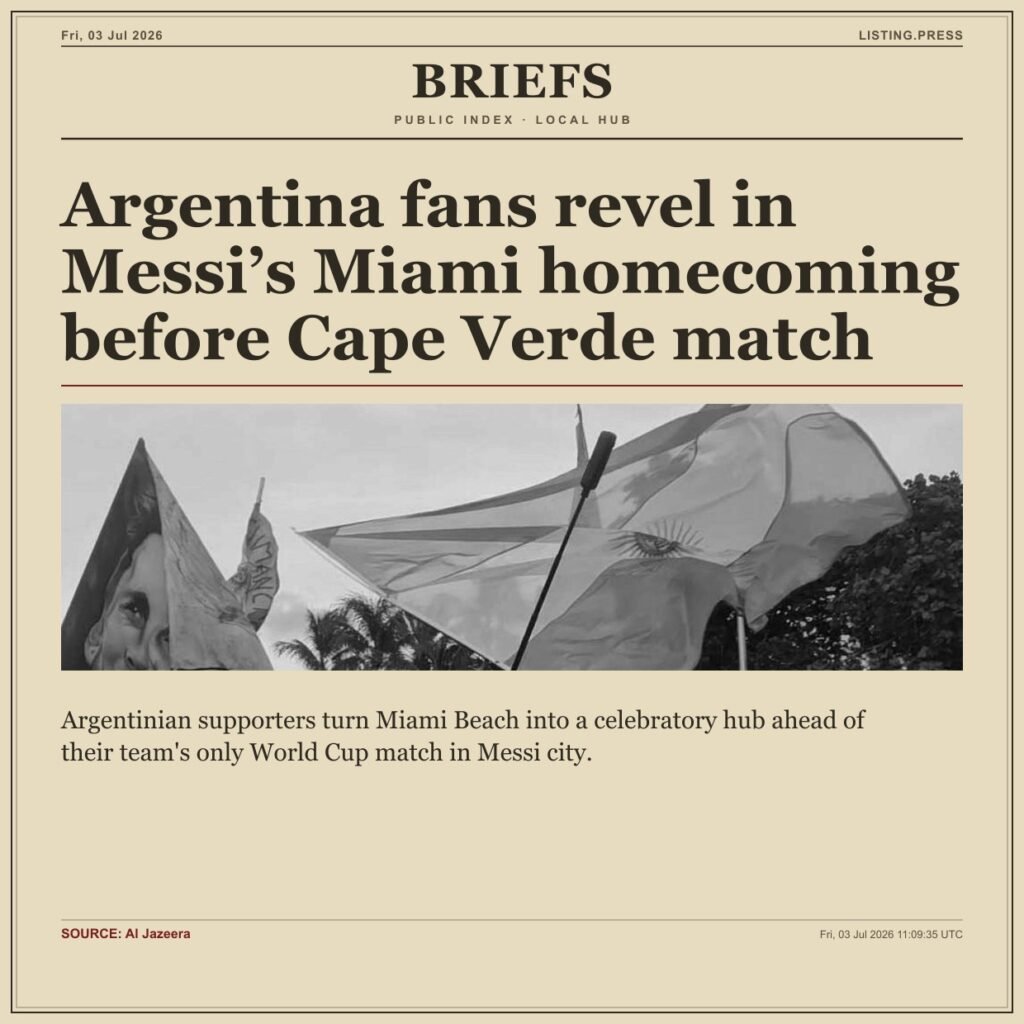 Argentina fans revel in Messi’s Miami homecoming before Cape Verde match