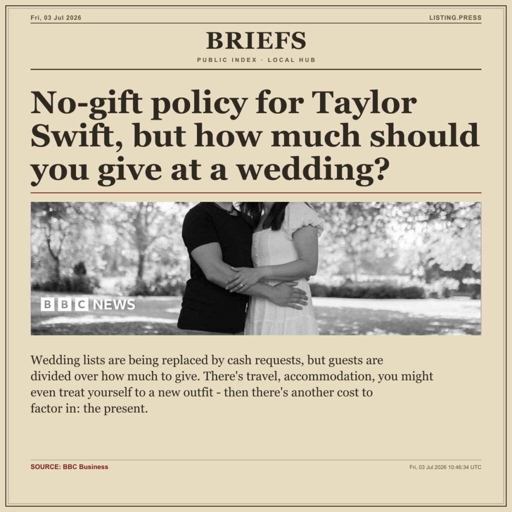 No-gift policy for Taylor Swift, but how much should you give at a wedding?