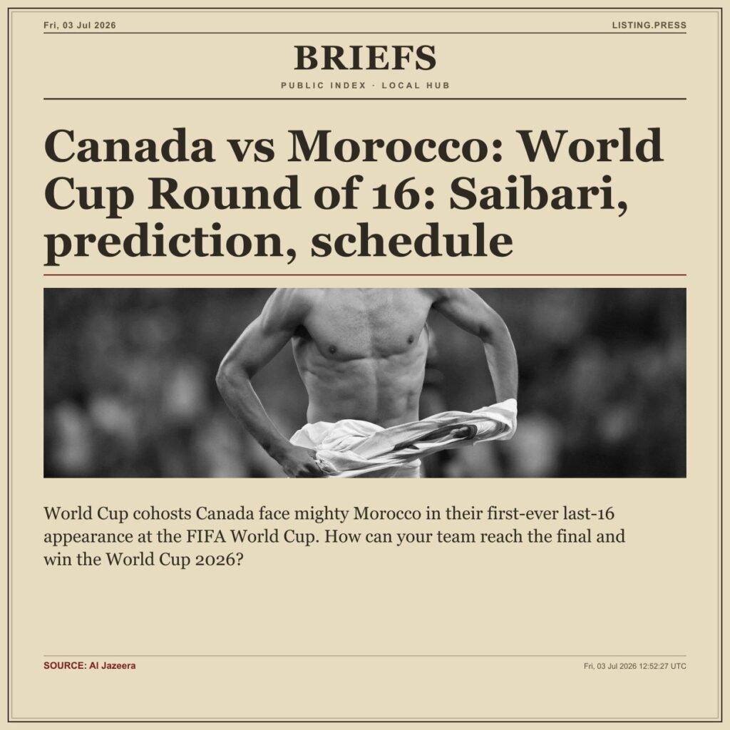 Canada vs Morocco: World Cup Round of 16: Saibari, prediction, schedule