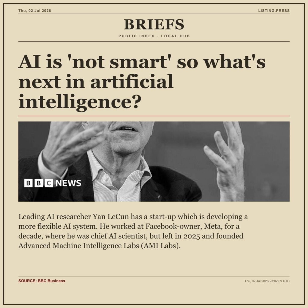 AI is ‘not smart’ so what’s next in artificial intelligence?