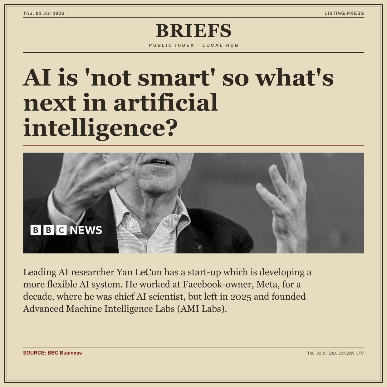 AI is 'not smart' so what's next in artificial intelligence?