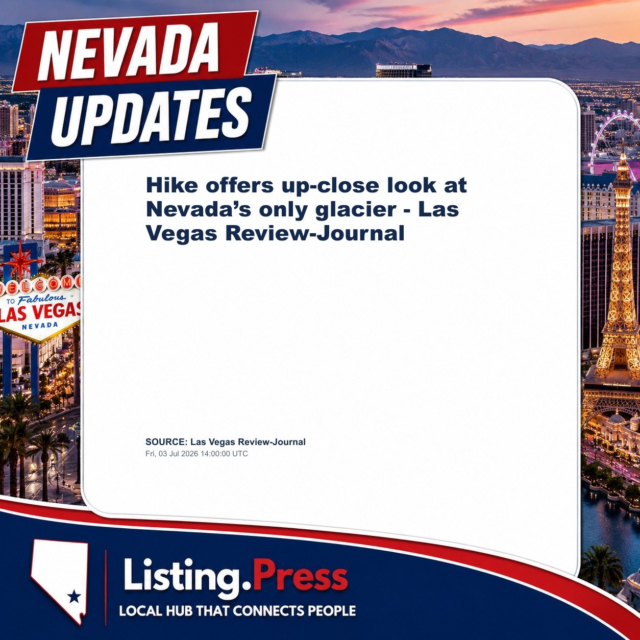 Hike offers up-close look at Nevada’s only glacier - Las Vegas Review-Journal