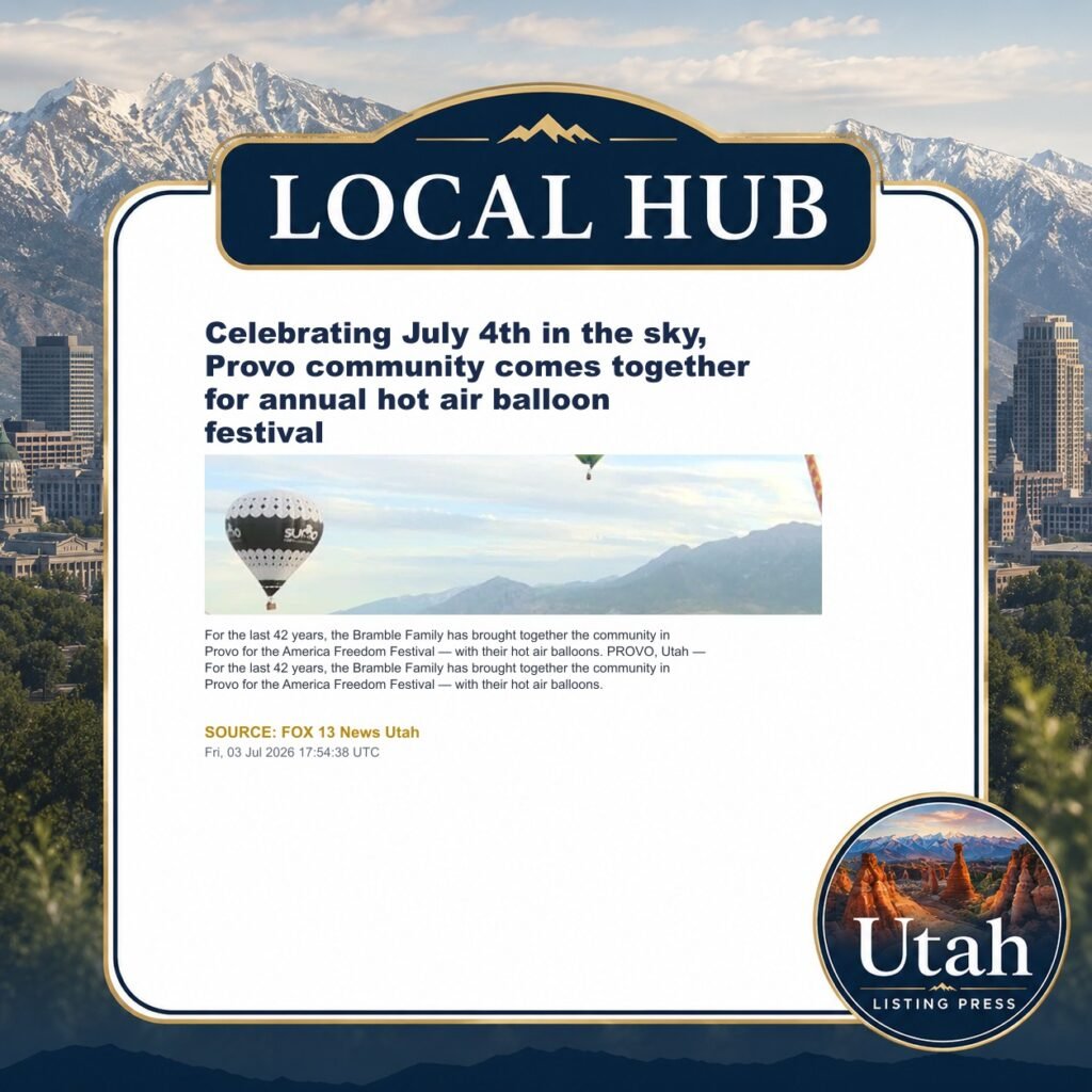 Celebrating July 4th in the sky, Provo community comes together for annual hot air balloon festival