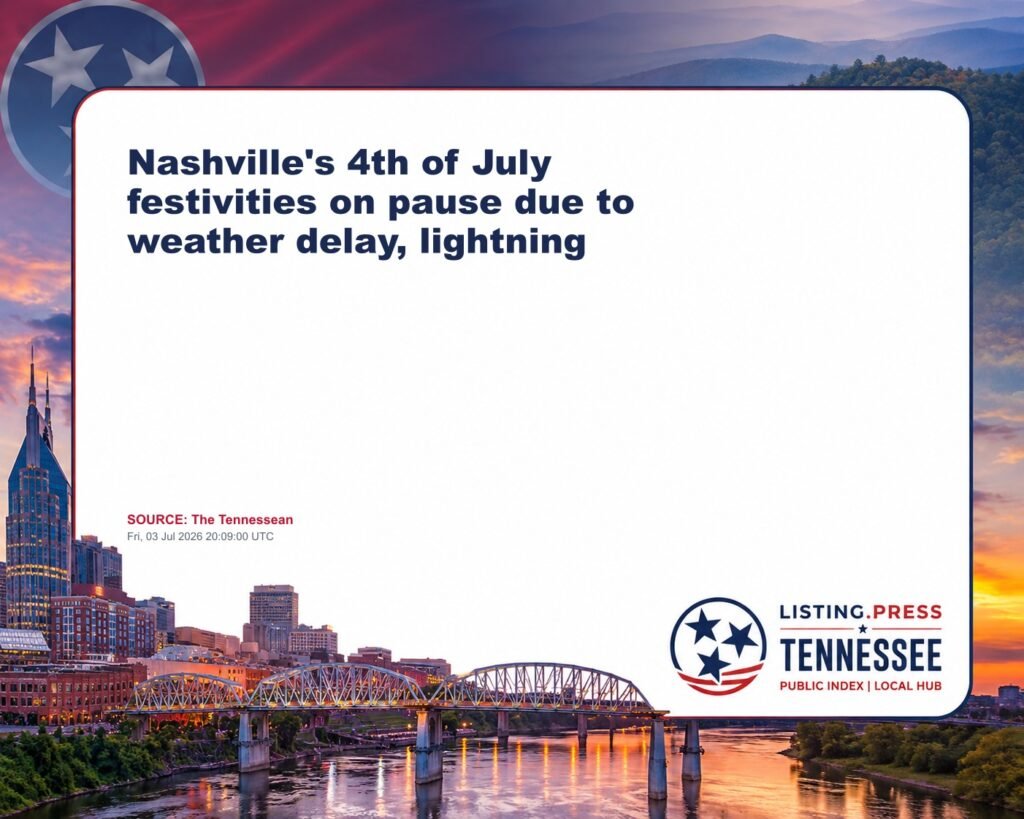 Nashville’s 4th of July festivities on pause due to weather delay, lightning