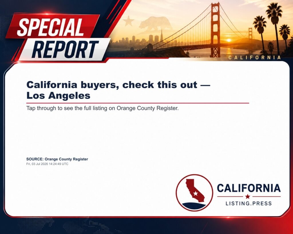 California buyers, check this out — Los Angeles
