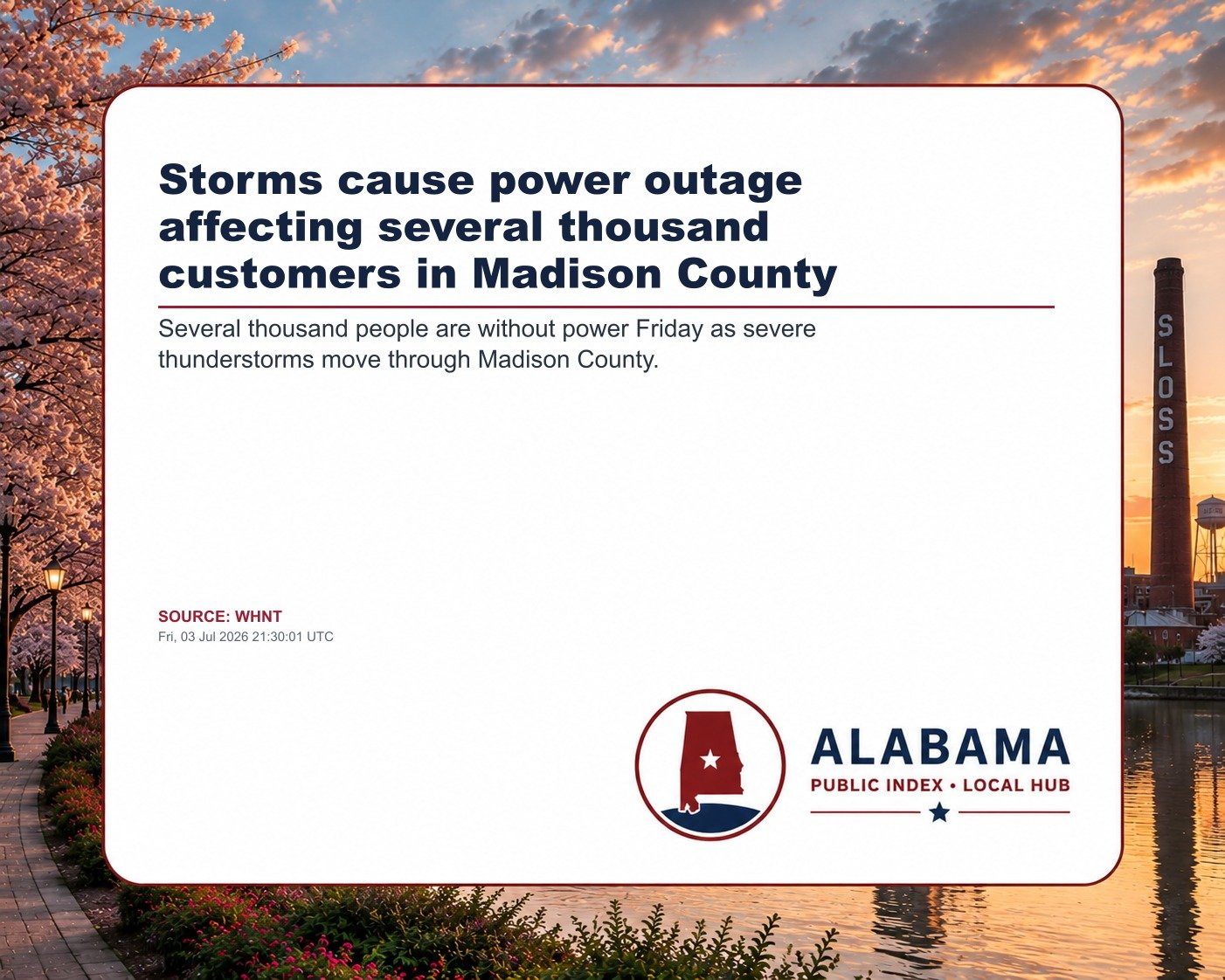 Storms cause power outage affecting several thousand customers in Madison County