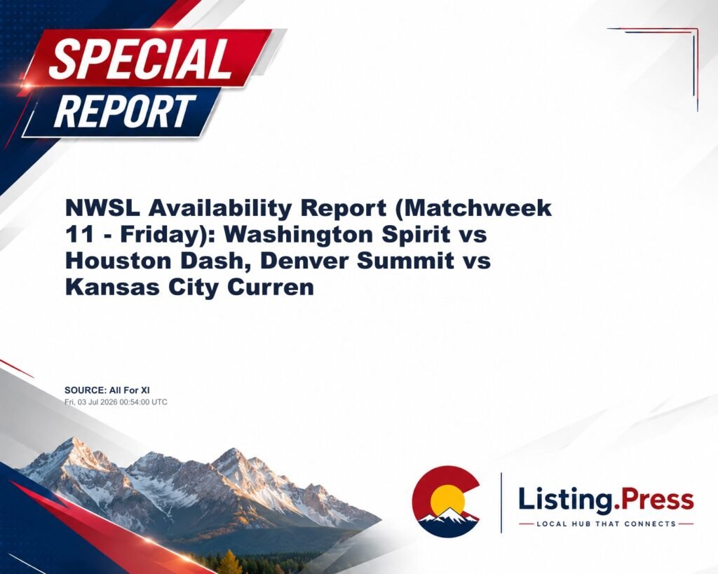 NWSL Availability Report (Matchweek 11 – Friday): Washington Spirit vs Houston Dash, Denver Summit vs Kansas City Curren
