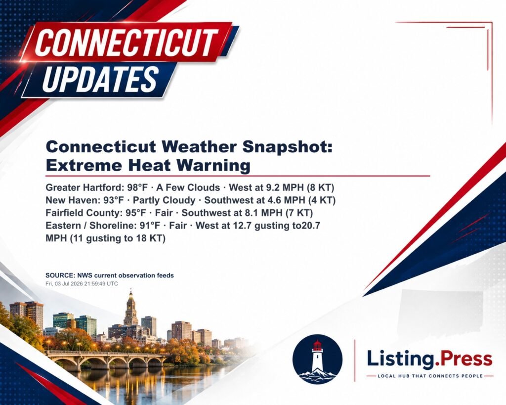 Connecticut Weather Snapshot: Extreme Heat Warning