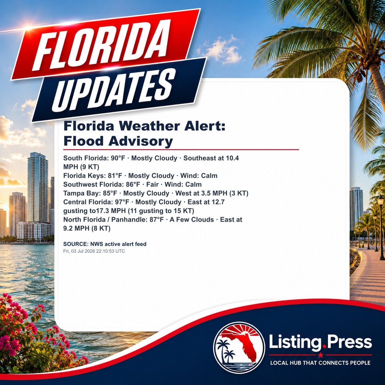 Florida Weather Alert: Flood Advisory
