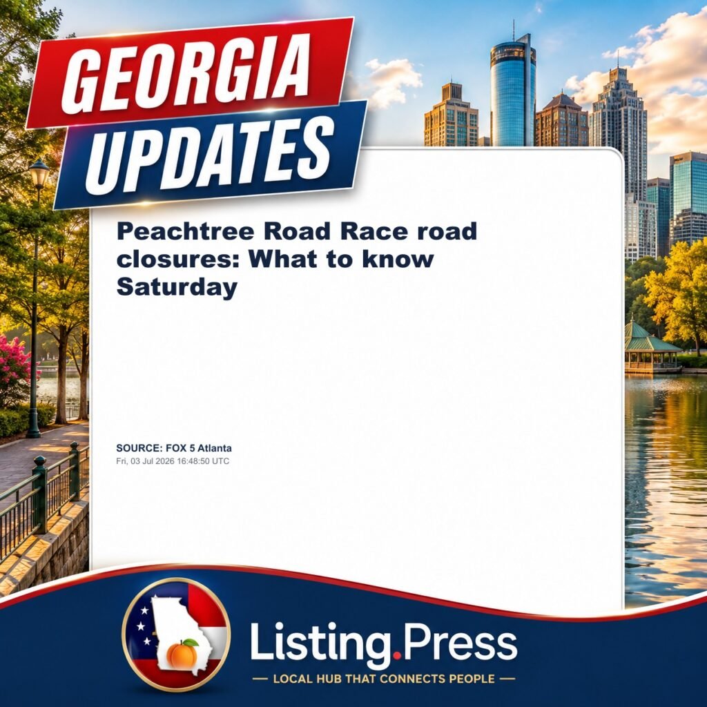 Peachtree Road Race road closures: What to know Saturday