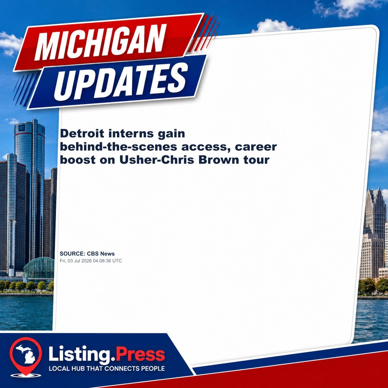 Detroit interns gain behind-the-scenes access, career boost on Usher-Chris Brown tour