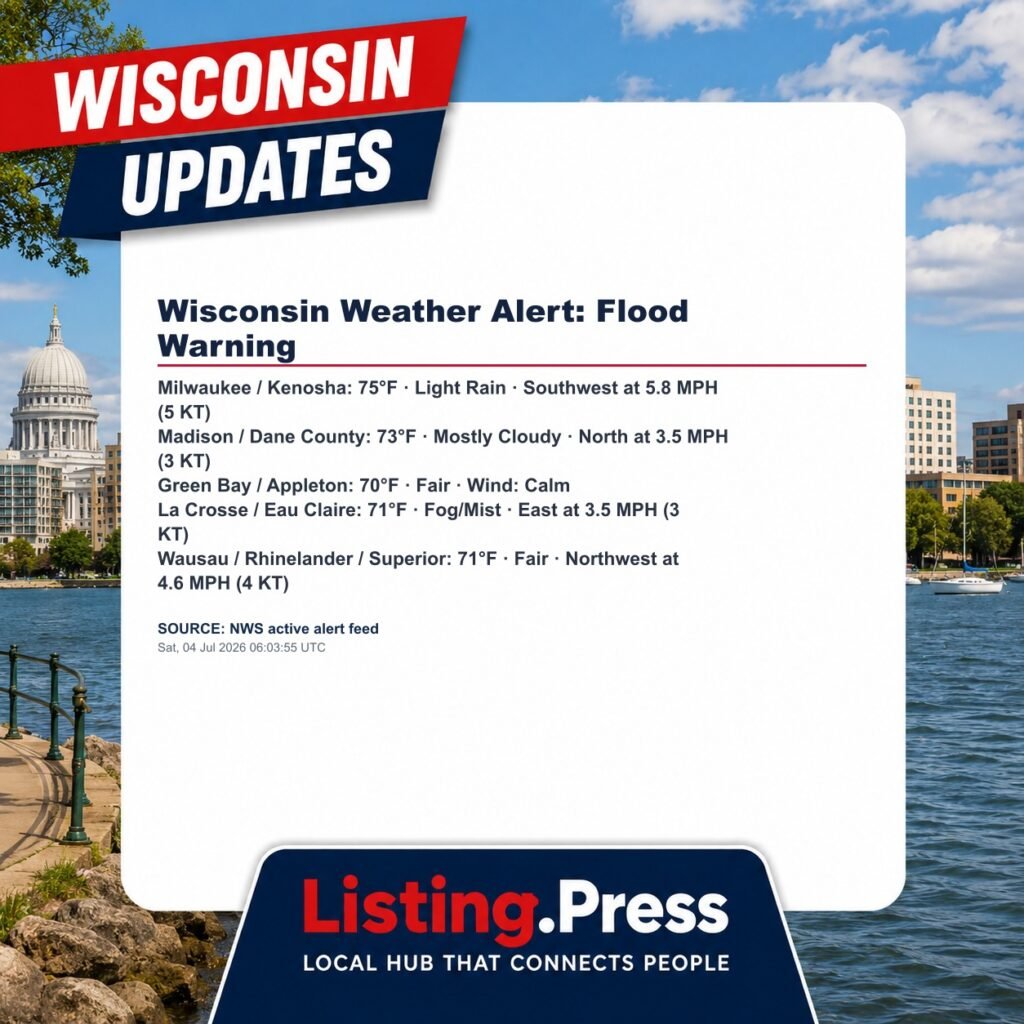 Wisconsin Weather Alert: Flood Warning