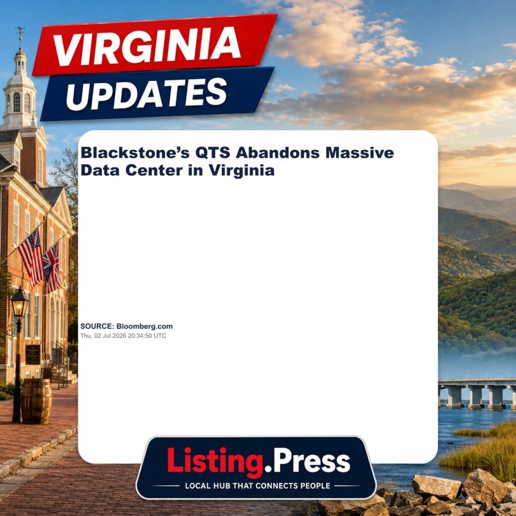 Blackstone’s QTS Abandons Massive Data Center in Virginia