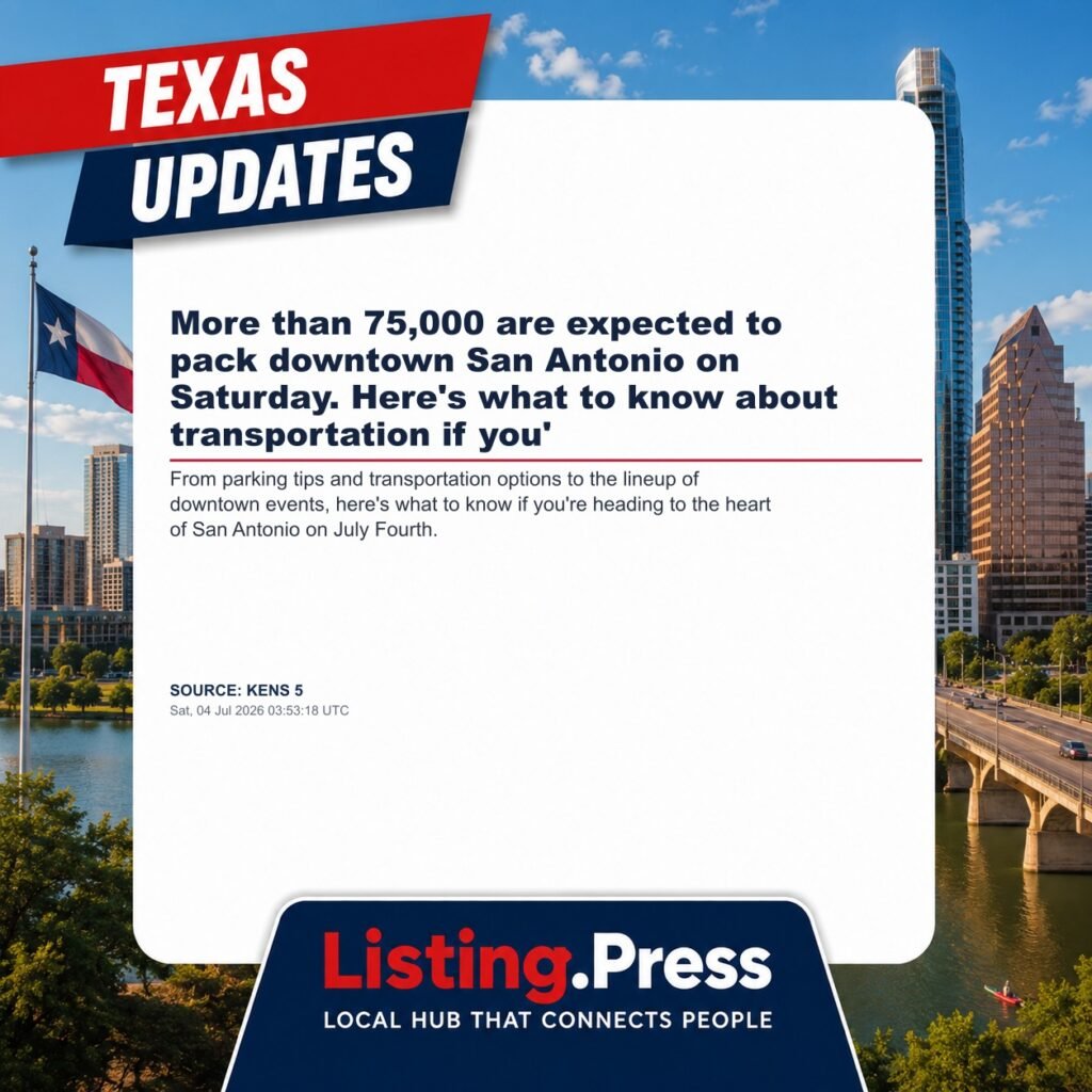 More than 75,000 are expected to pack downtown San Antonio on Saturday. Here’s what to know about transportation if you’
