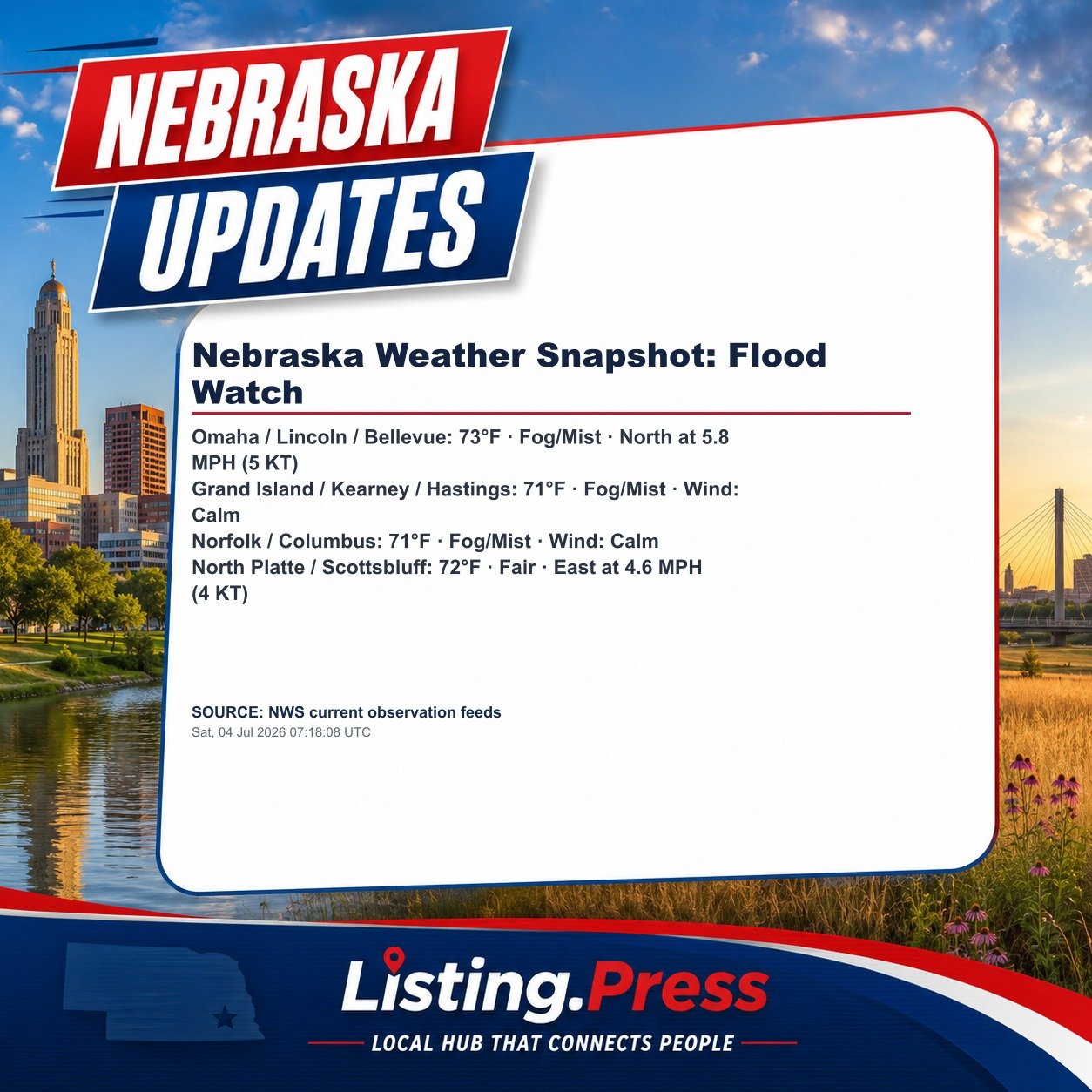 Nebraska Weather Snapshot: Flood Watch