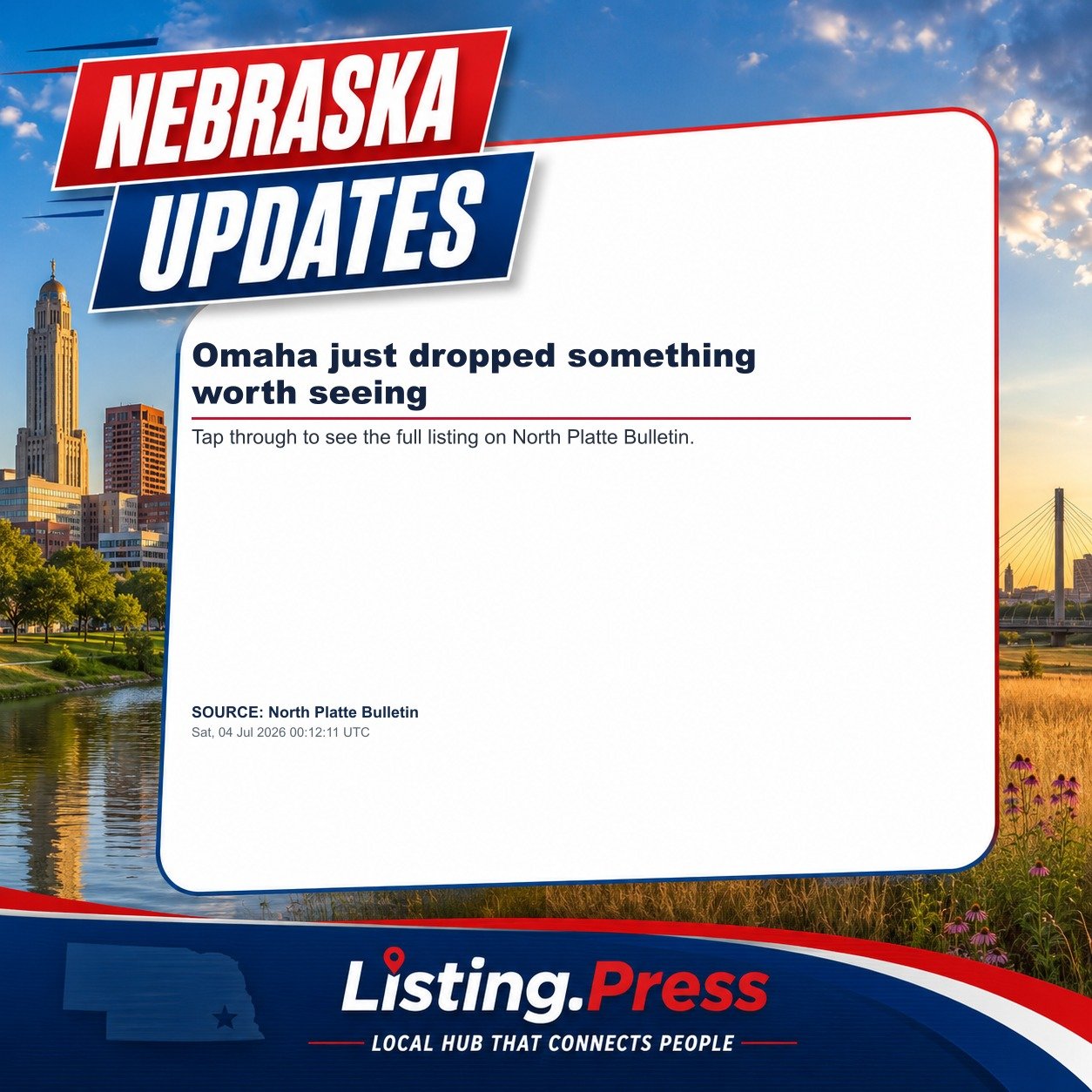 Omaha just dropped something worth seeing
