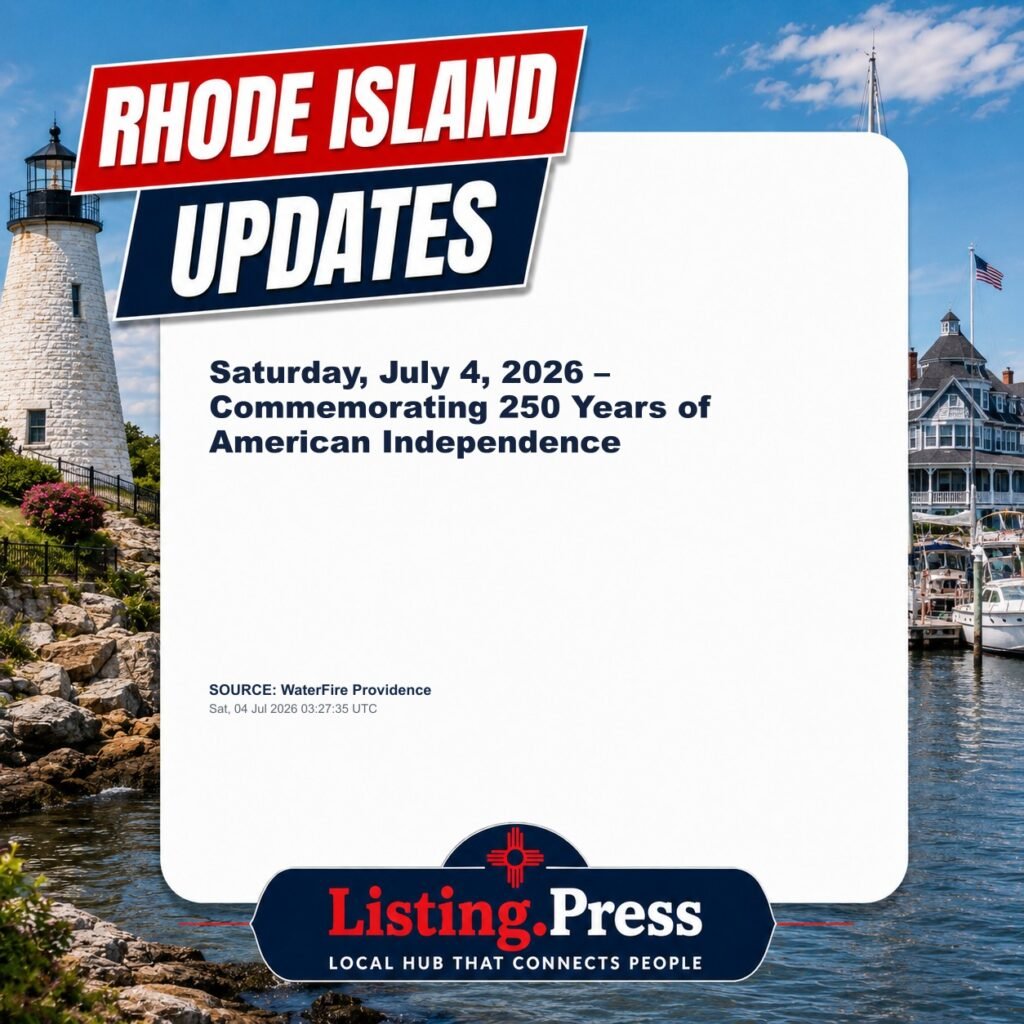 Saturday, July 4, 2026 – Commemorating 250 Years of American Independence