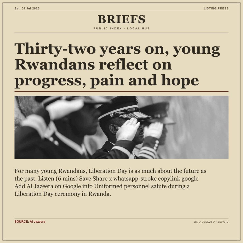 Thirty-two years on, young Rwandans reflect on progress, pain and hope