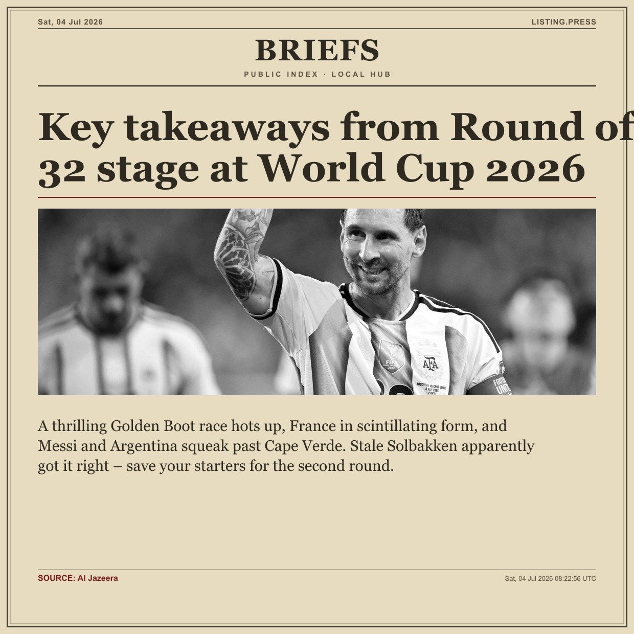 Key takeaways from Round of 32 stage at World Cup 2026