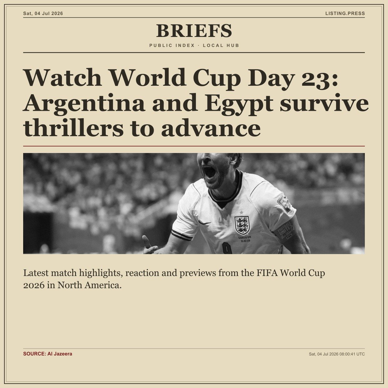 Watch World Cup Day 23: Argentina and Egypt survive thrillers to advance