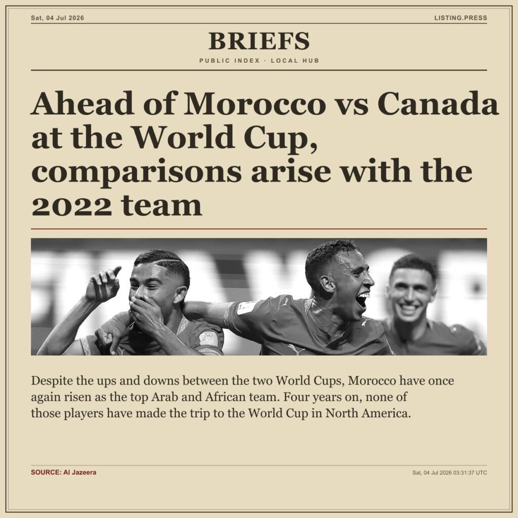 Ahead of Morocco vs Canada at the World Cup, comparisons arise with the 2022 team
