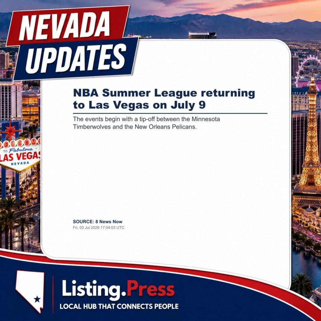 NBA Summer League returning to Las Vegas on July 9