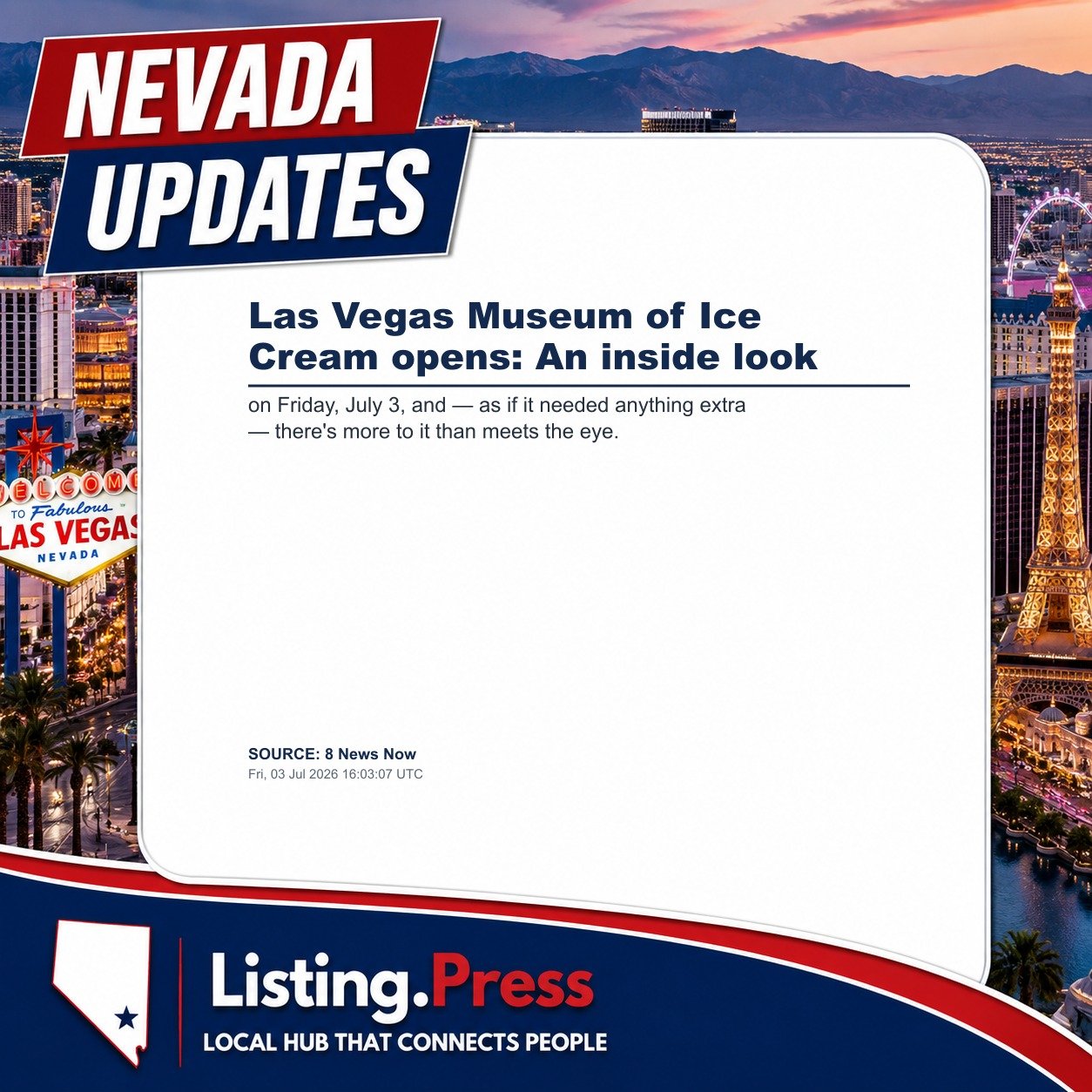 Las Vegas Museum of Ice Cream opens: An inside look