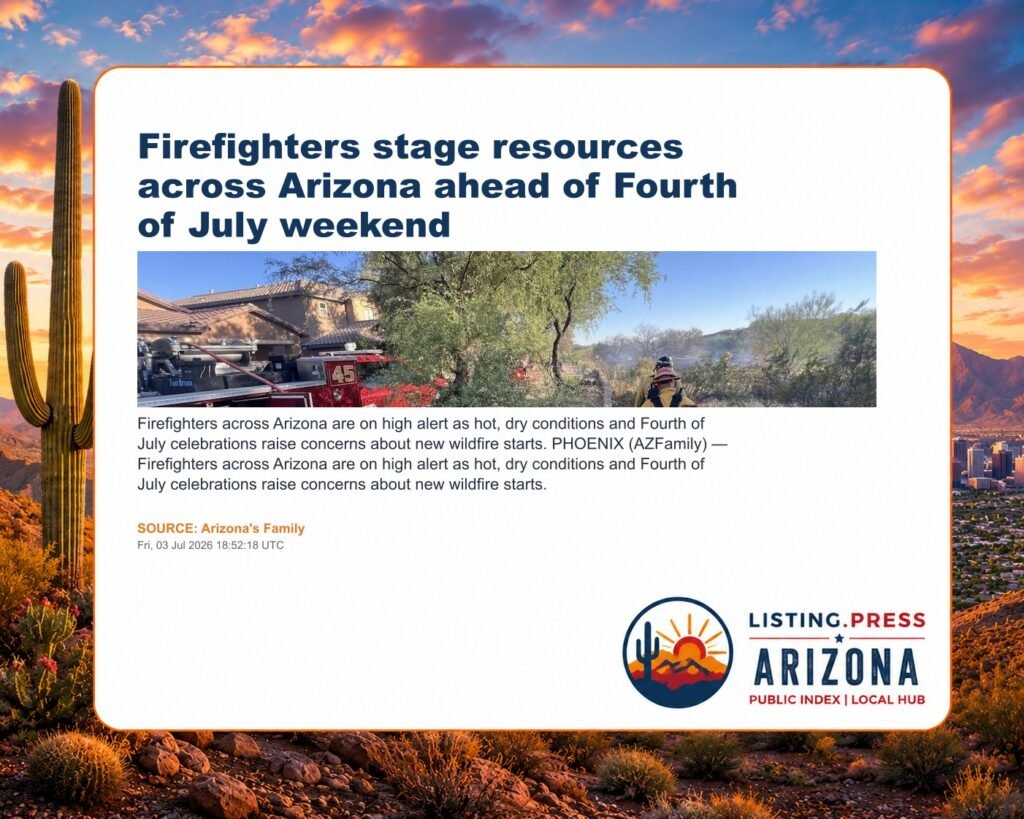 Firefighters stage resources across Arizona ahead of Fourth of July weekend