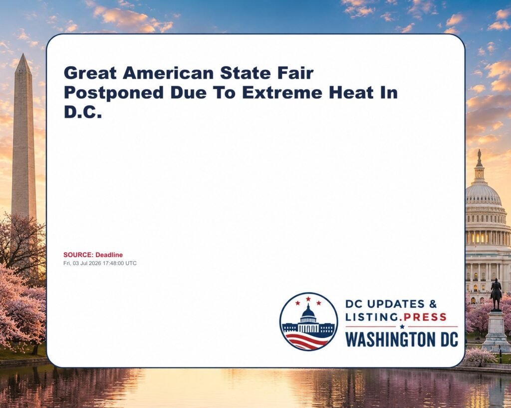 Great American State Fair Postponed Due To Extreme Heat In D.C.