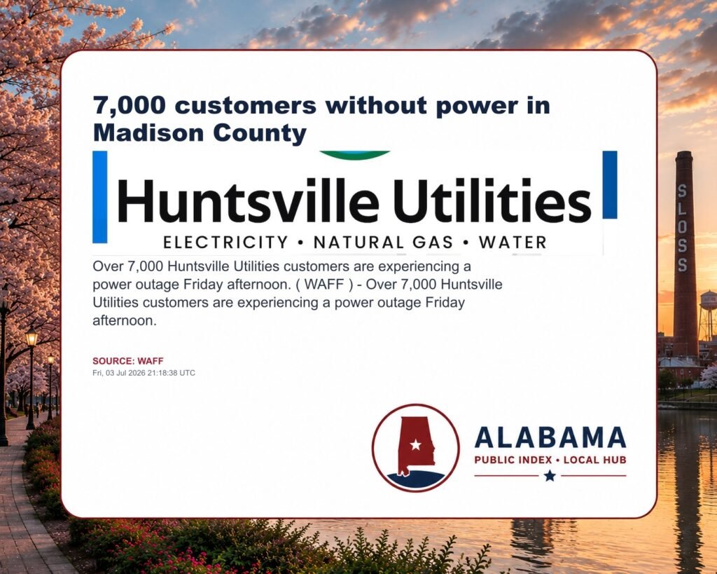 7,000 customers without power in Madison County
