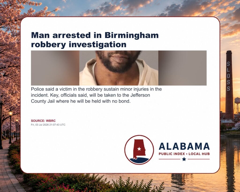 Man arrested in Birmingham robbery investigation