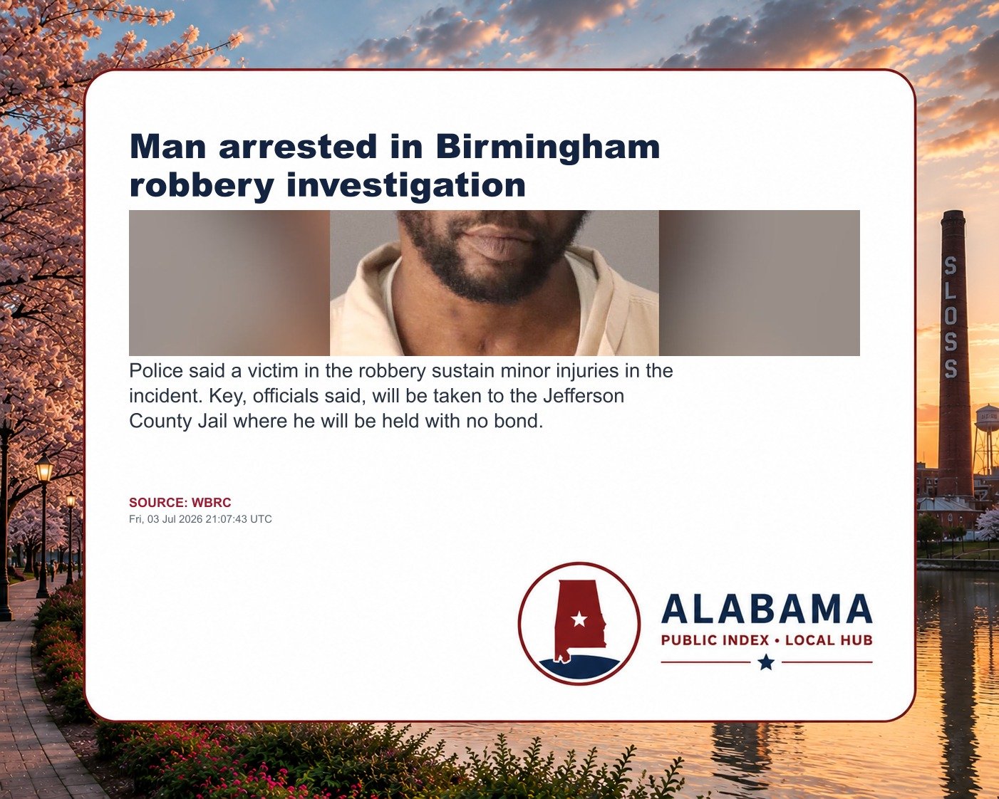 Man arrested in Birmingham robbery investigation