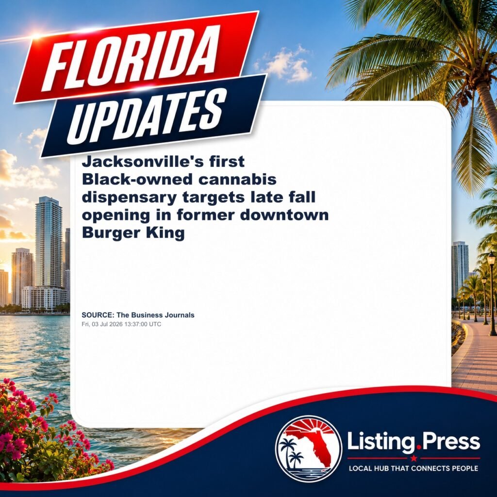 Jacksonville’s first Black-owned cannabis dispensary targets late fall opening in former downtown Burger King