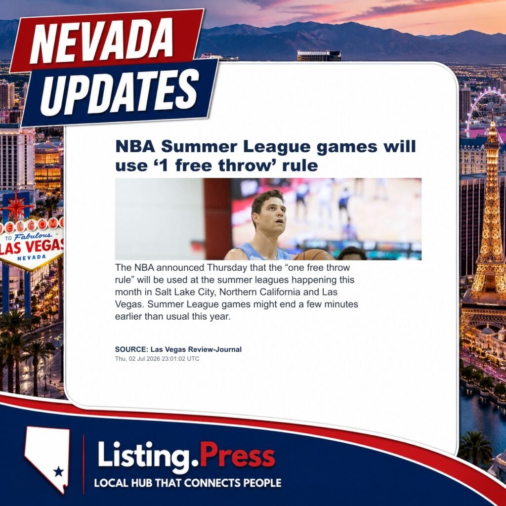 NBA Summer League games will use ‘1 free throw’ rule