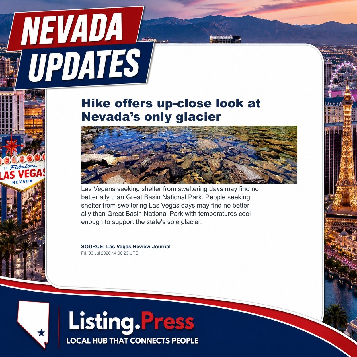 Hike offers up-close look at Nevada’s only glacier