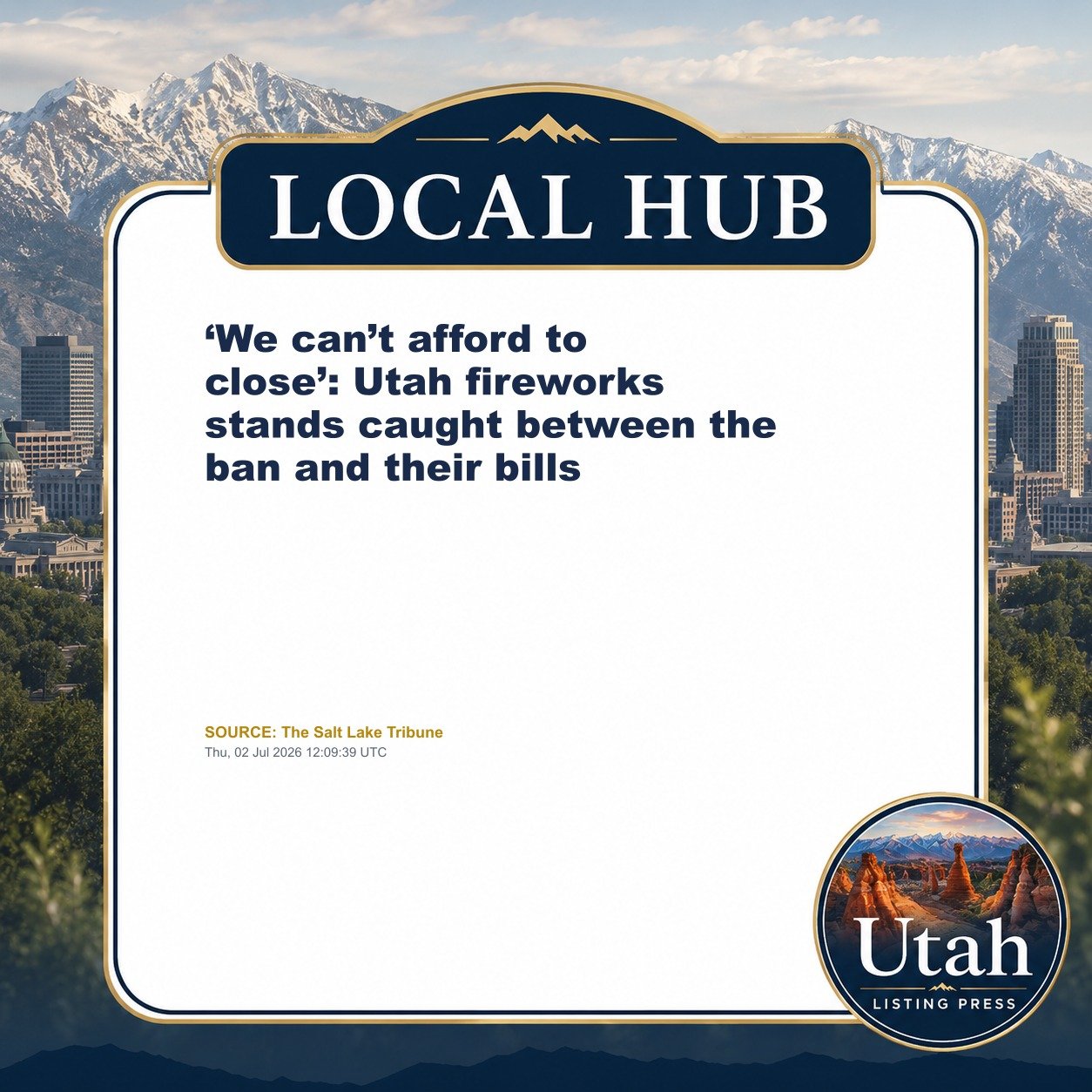 ‘We can’t afford to close’: Utah fireworks stands caught between the ban and their bills