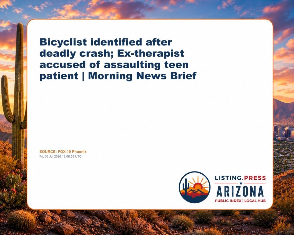 Bicyclist identified after deadly crash; Ex-therapist accused of assaulting teen patient | Morning News Brief