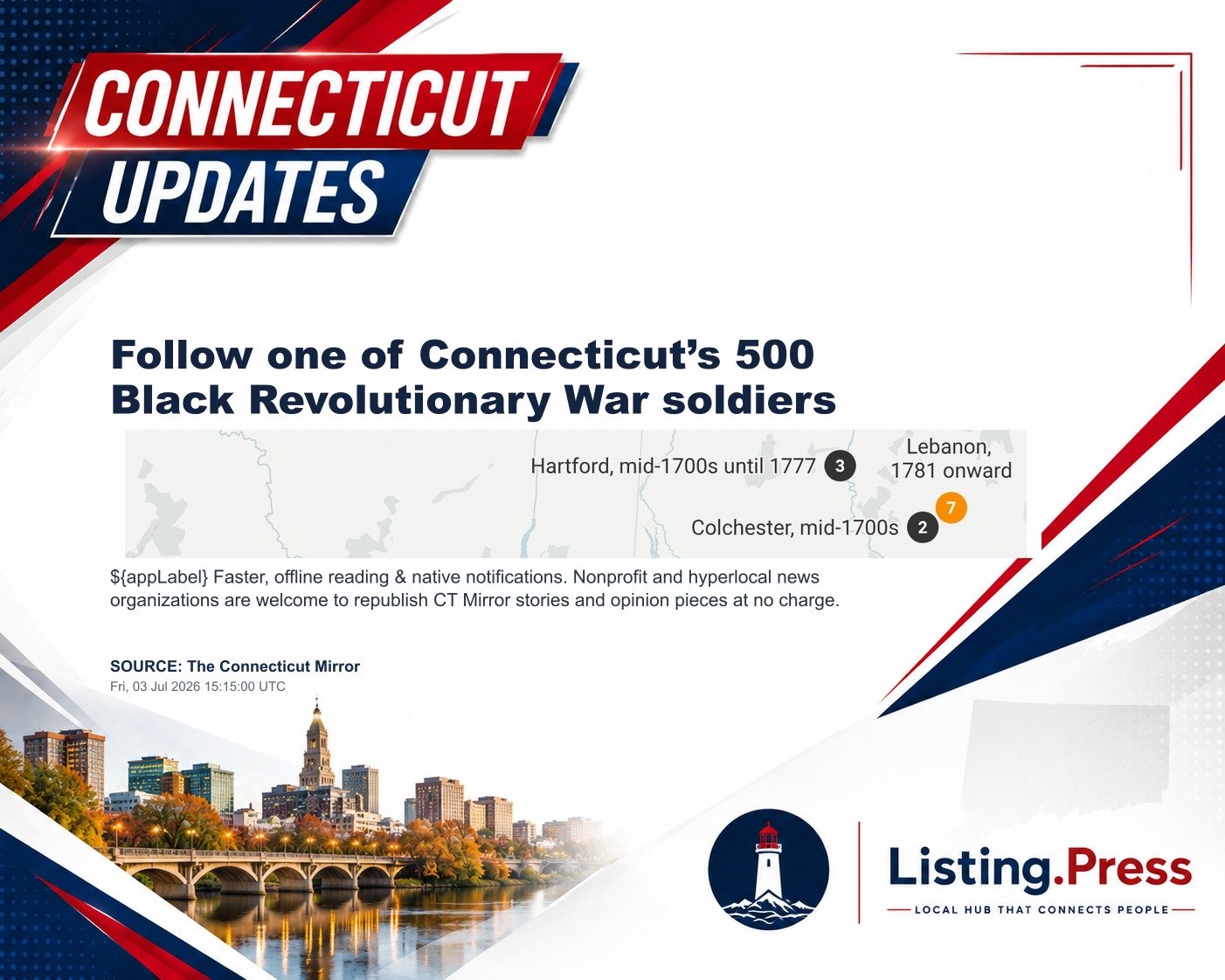 Follow one of Connecticut’s 500 Black Revolutionary War soldiers