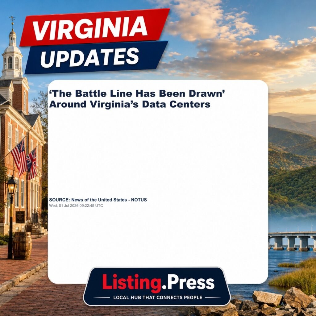 ‘The Battle Line Has Been Drawn’ Around Virginia’s Data Centers