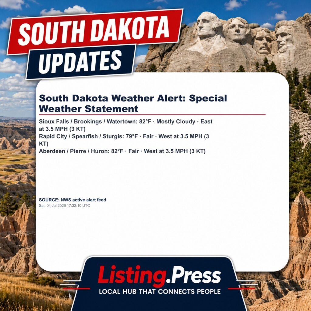 South Dakota Weather Alert: Special Weather Statement