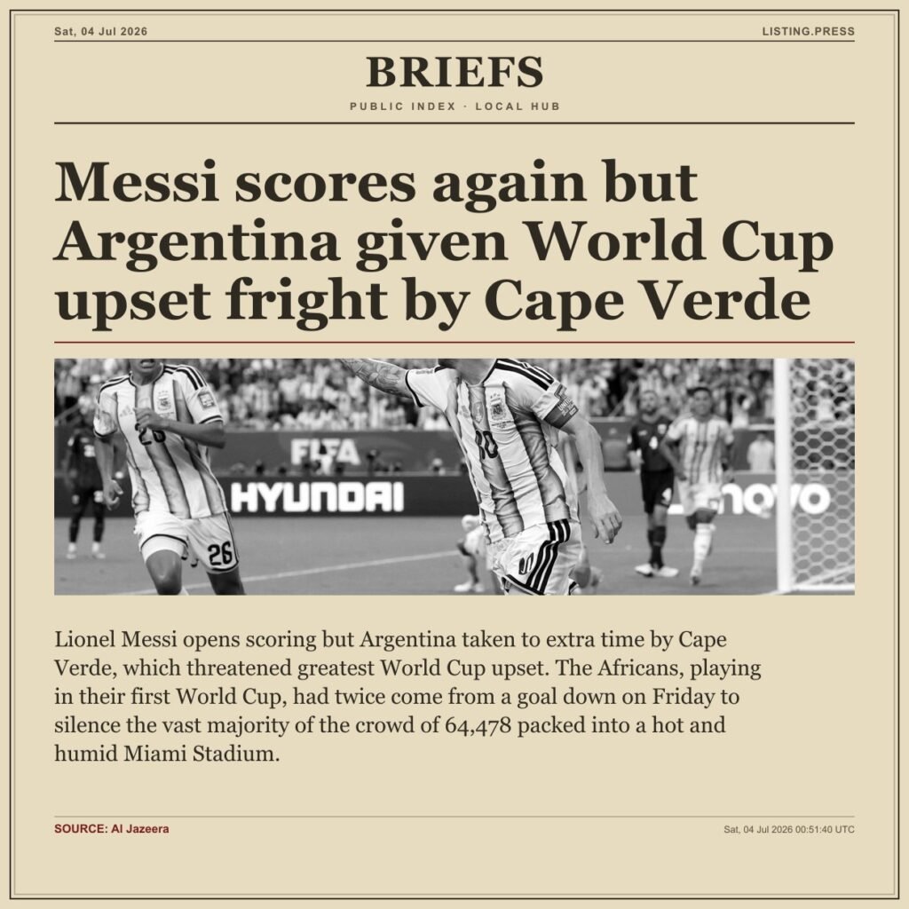 Messi scores again but Argentina given World Cup upset fright by Cape Verde