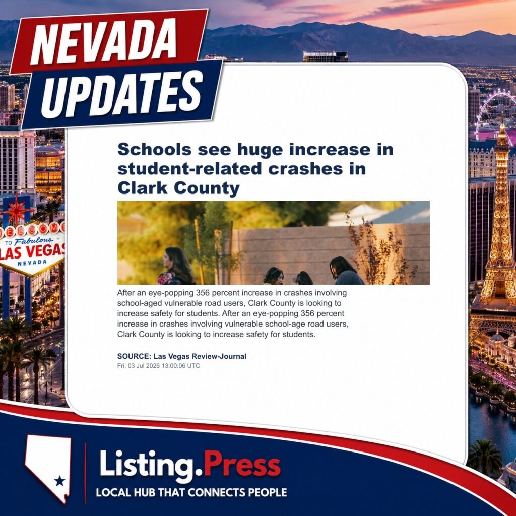 Schools see huge increase in student-related crashes in Clark County