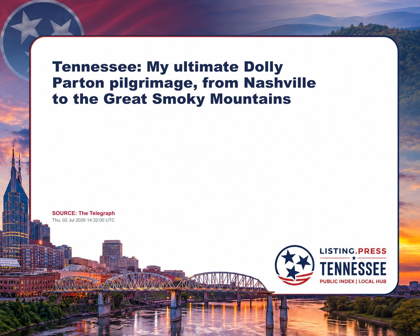Tennessee: My ultimate Dolly Parton pilgrimage, from Nashville to the Great Smoky Mountains