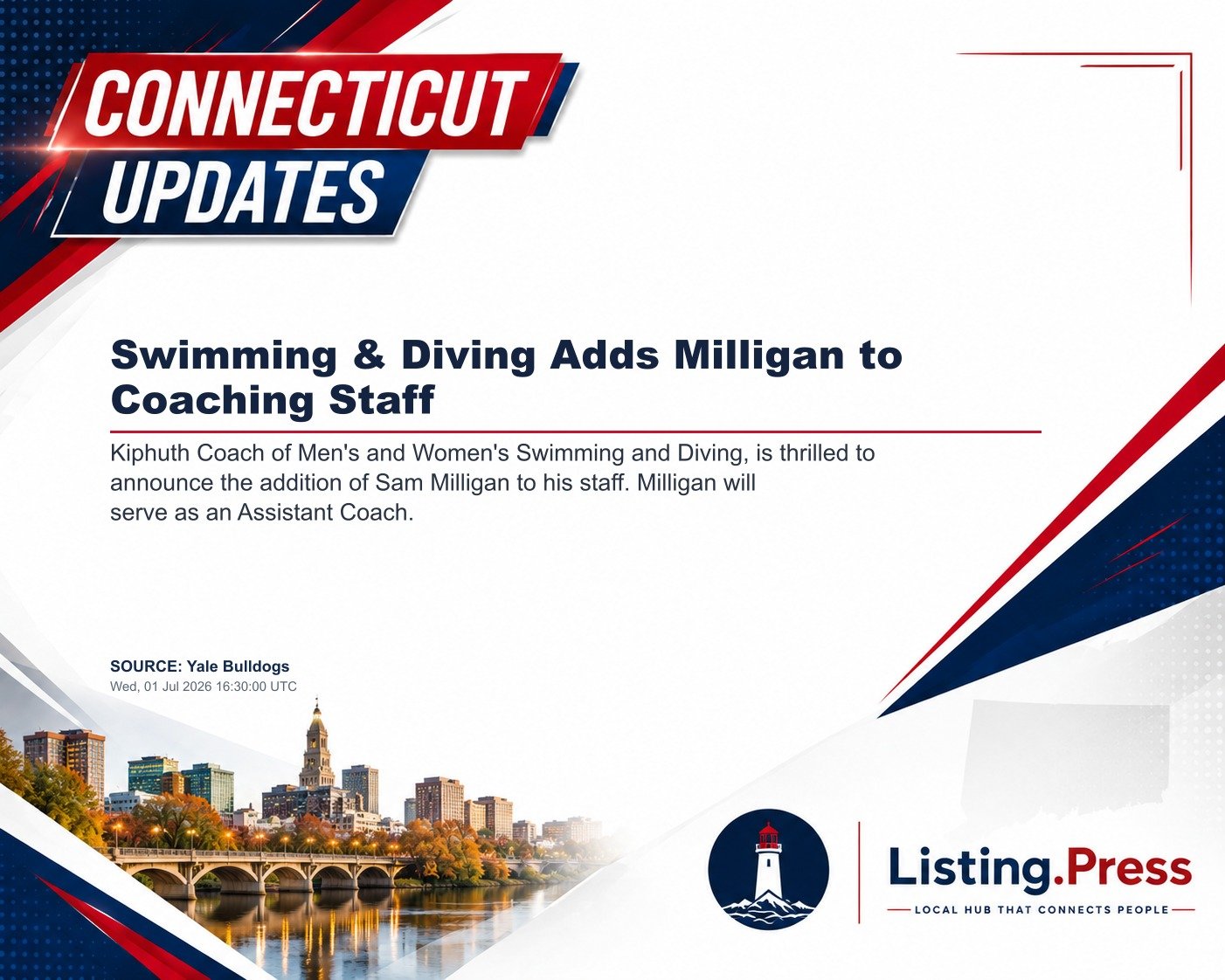 Swimming & Diving Adds Milligan to Coaching Staff